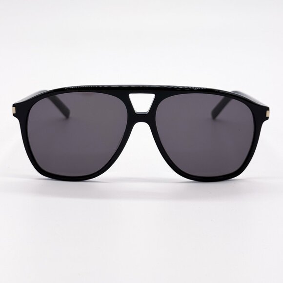 NEW SAINT LAURENT SL596 DUNE 001 OVERSIZED  BLACK WOMEN SUNGLASSES SAINT LAURENT - Picture 4 of 12